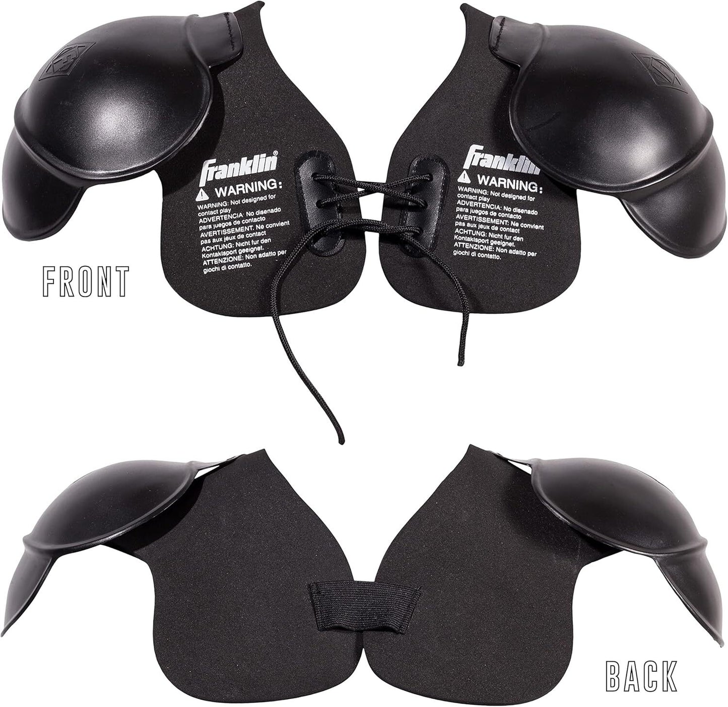 Franklin Sports Kids Costume Football Shoulder Pads - Lightweight