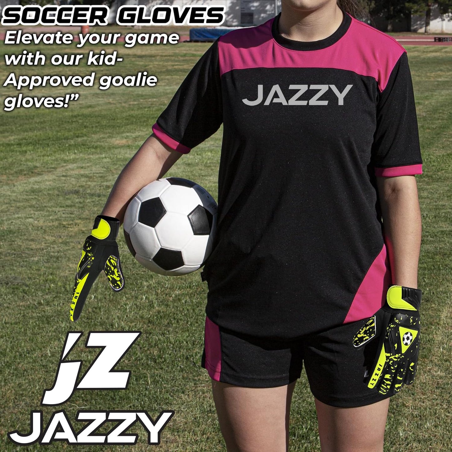 Youth Goalie Gloves with Double Wrist Protection,Non