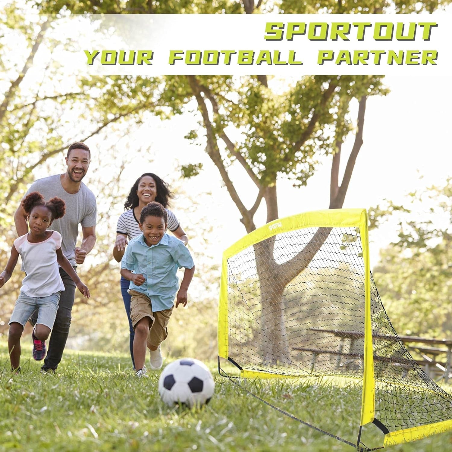 Portable Soccer Goal, Training Soccer Net for Backyard, Garden, Indoor, Outdoor, Training, Practice Goals (6'3"X 3'7")