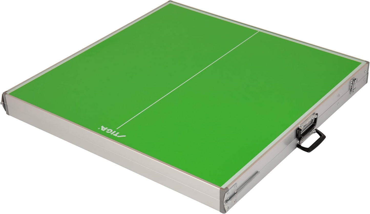 Space Saver - Compact Ping Pong Table - Separate Table Halves - Regulation Height - No Assembly Required