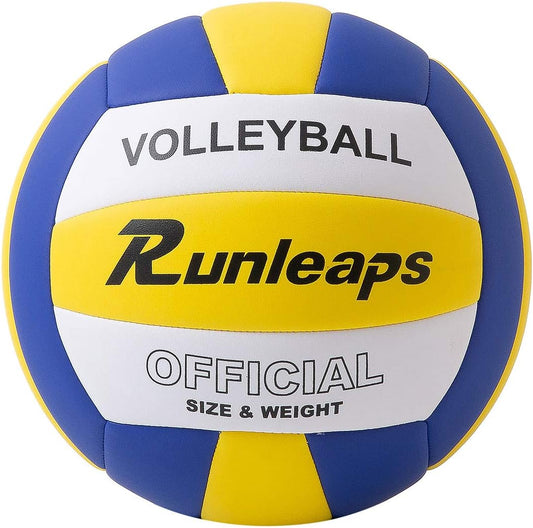Volleyball, Waterproof Indoor Outdoor Volleyball for Beach Game Gym Training (Official Size 5)