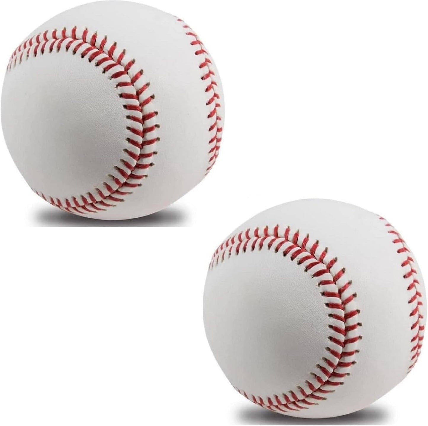 2 Pack Blank Baseballs Solid Cork Core, 9 Inch Baseball Balls Unmarked Autograph