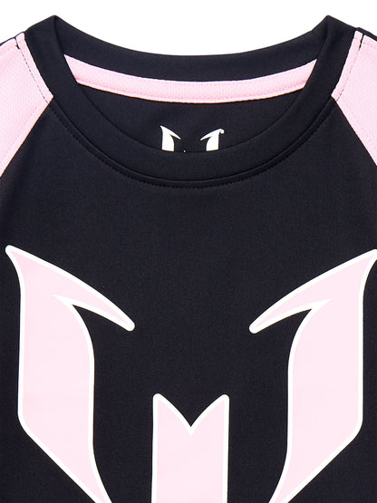 Girls Athletic Lifestyle Jersey with Short Sleeves, Sizes 4-16