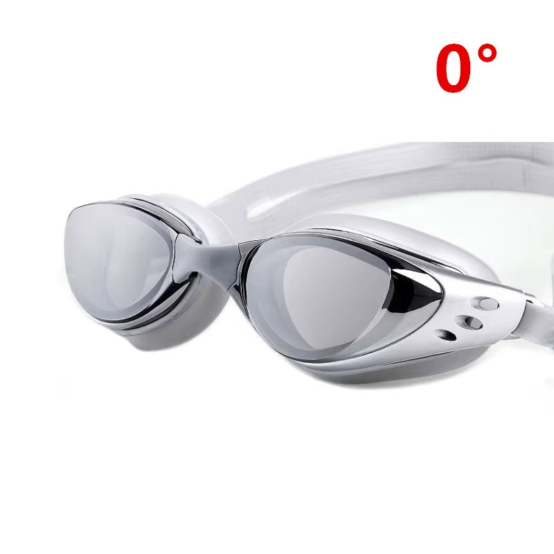 Adult Myopia Swimming Goggles Professional Pool Glasses Anti-Fog Large Field of Vision Kids Optical Waterproof Eyewear Diopter