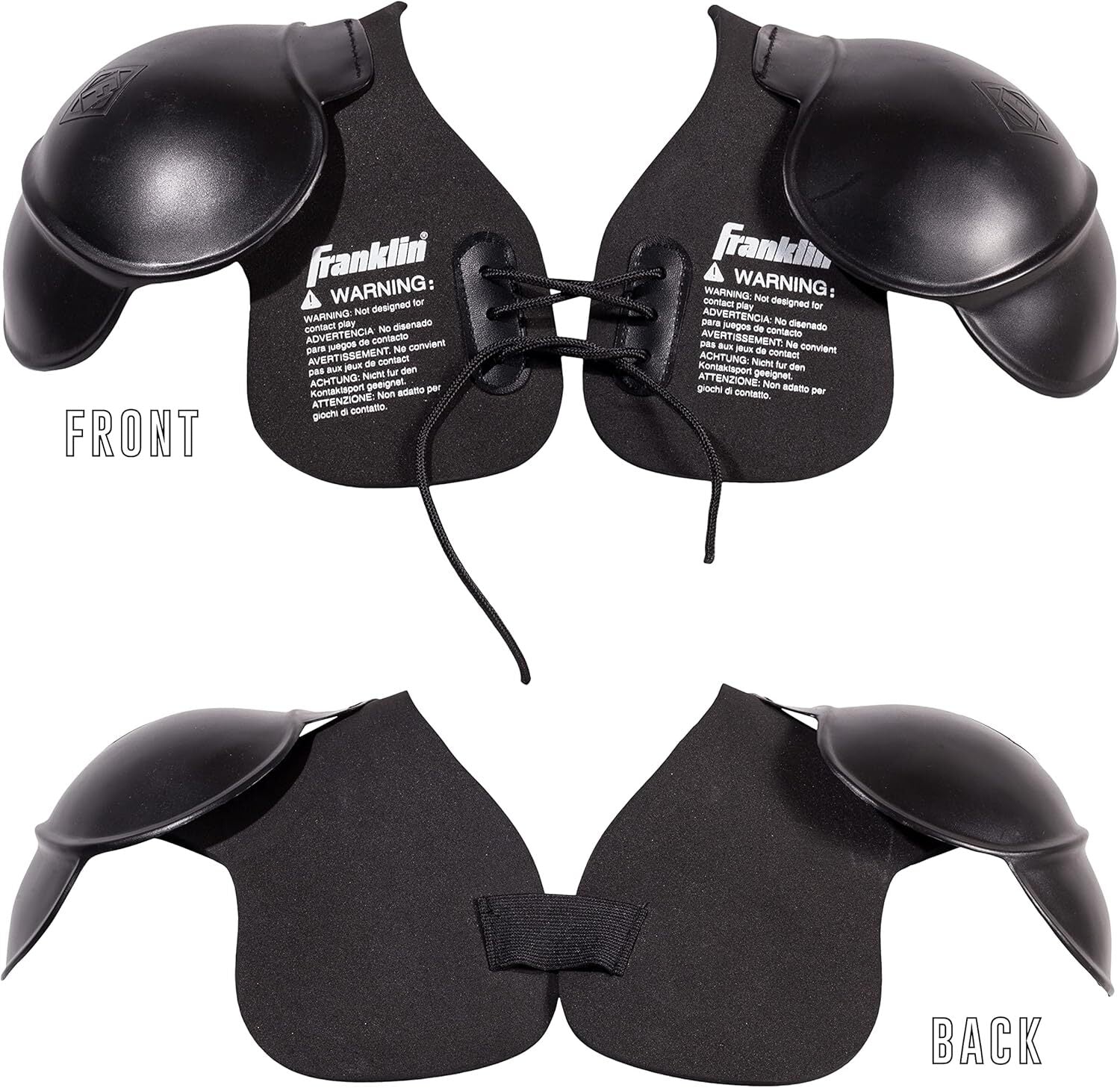 Franklin Sports Kids Costume Football Shoulder Pads - Lightweight