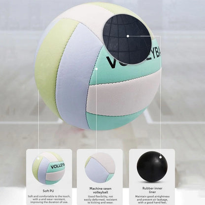 Volleyball, Super Soft Volleyball Beach Volleyball Official Size 5 for Outdoor, Indoor, Pool, Gym, Training Premium Volleyball Equipment Durability Stability Sports Ball