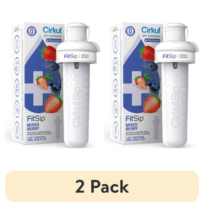 (2 Pack)  Fitsip Mixed Berry Flavor Cartridge, Drink Mix, 1-Pack