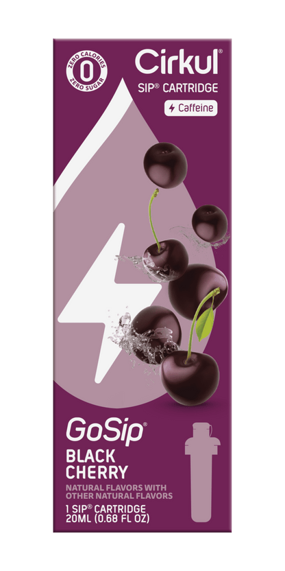 Gosip Black Cherry Flavor Cartridge, Drink Mix, 1-Pack