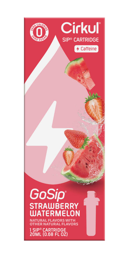 Gosip Strawberry Watermelon Flavor Cartridge, Drink Mix, 1-Pack