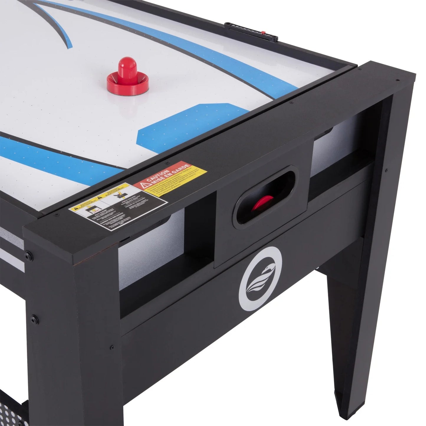 72" 4 in 1 Multi-Game Swivel Table with Air-Powered Hockey, Table Tennis, Billiards, and Launch Football