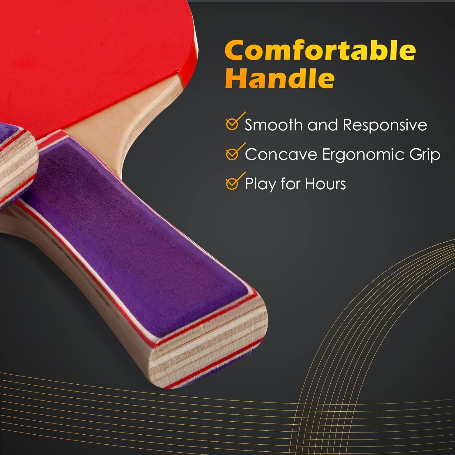 Pack Portable Table Tennis Combo 8 Paddles & 12 Balls with Carry Bag for Indoor Outdoor Sport