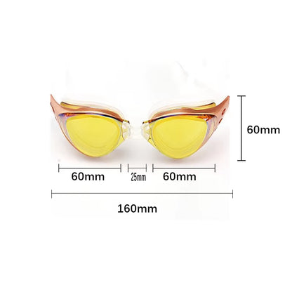 Electroplated Swimming Goggles anti Fog Adult Swimming Goggles Waterproof Silicone Swimming Goggles Set Adjustable