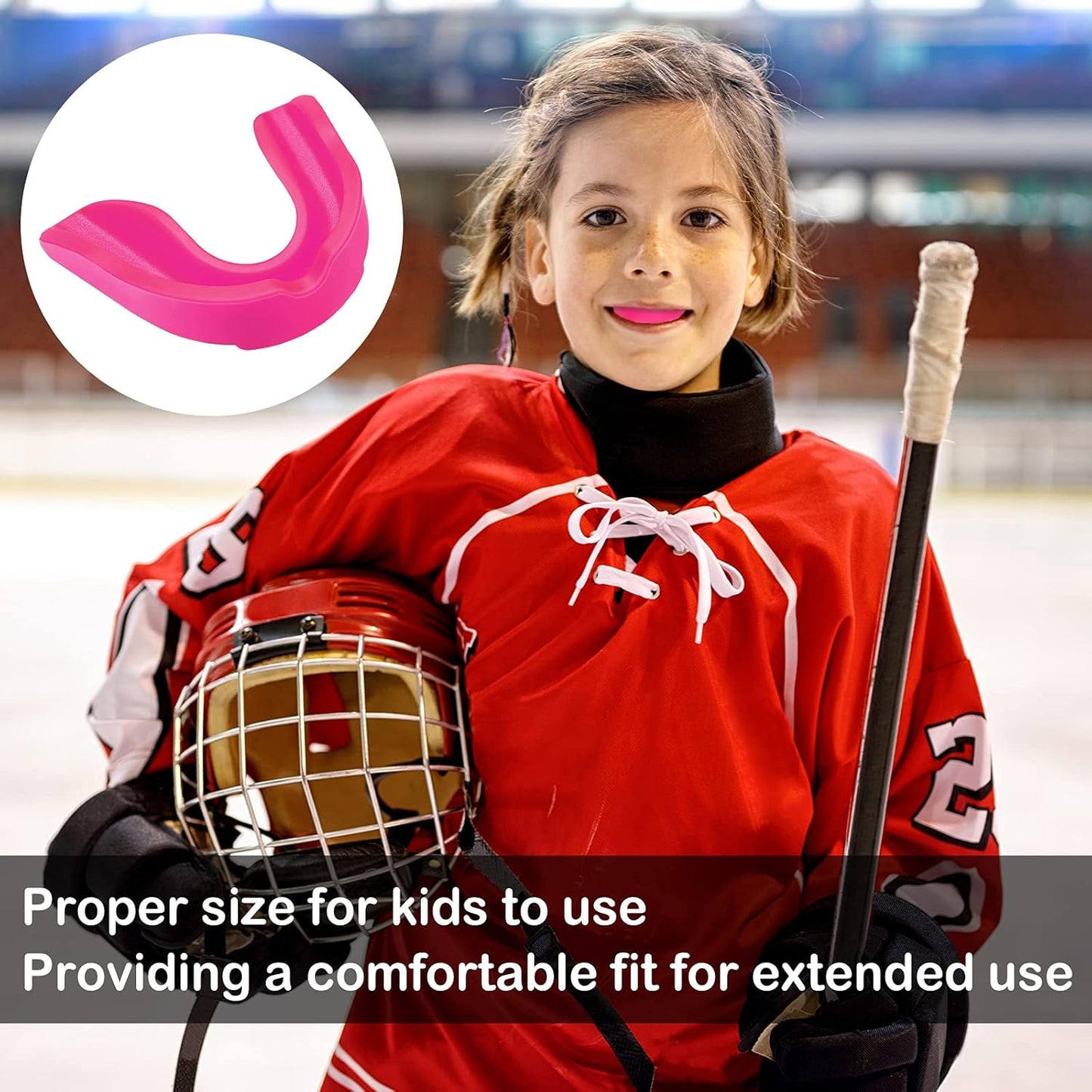 6 Pcs Youth Kids Mouth Guard for Sports, Boys Girls Mouth Guard with Case, Mouthguard for Football Hockey Basketball Lacrosse Boxing