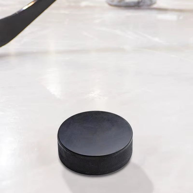 4 Pieces Standard Size Hockey Pucks Smooth Hockey Training Game Pucks Ice Hockey Supplies