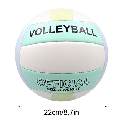 Volleyball, Super Soft Volleyball Beach Volleyball Official Size 5 for Outdoor, Indoor, Pool, Gym, Training Premium Volleyball Equipment Durability Stability Sports Ball