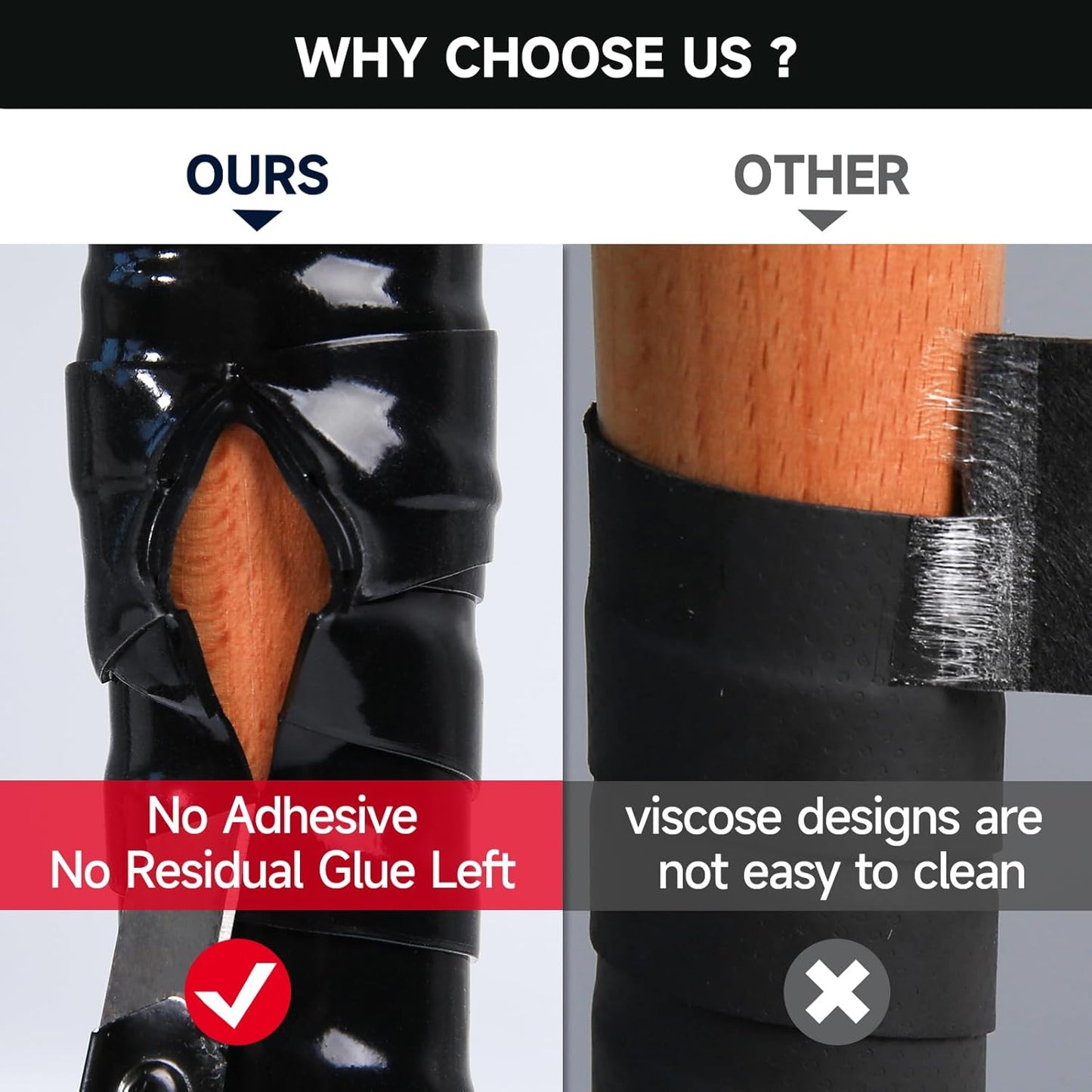 Baseball Bat Grip Tape, 1.1Mm 2 Rolls - Multi Sport Handle Tape for Golf Tennis