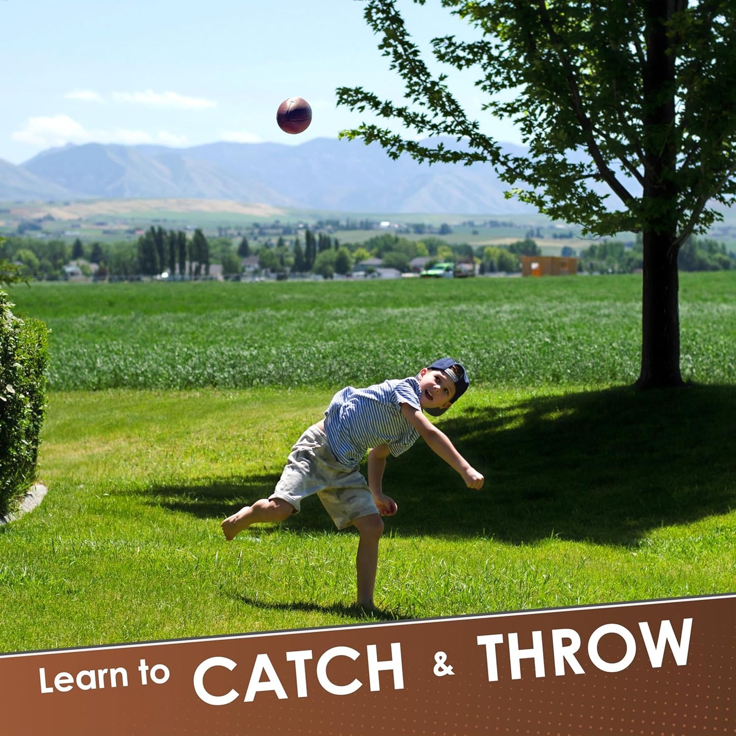 Foam Football - 7.25" Easy Grip Small Football for Kids - Kids Football Youth Size - Quality Soft Foam Toddler Footballs