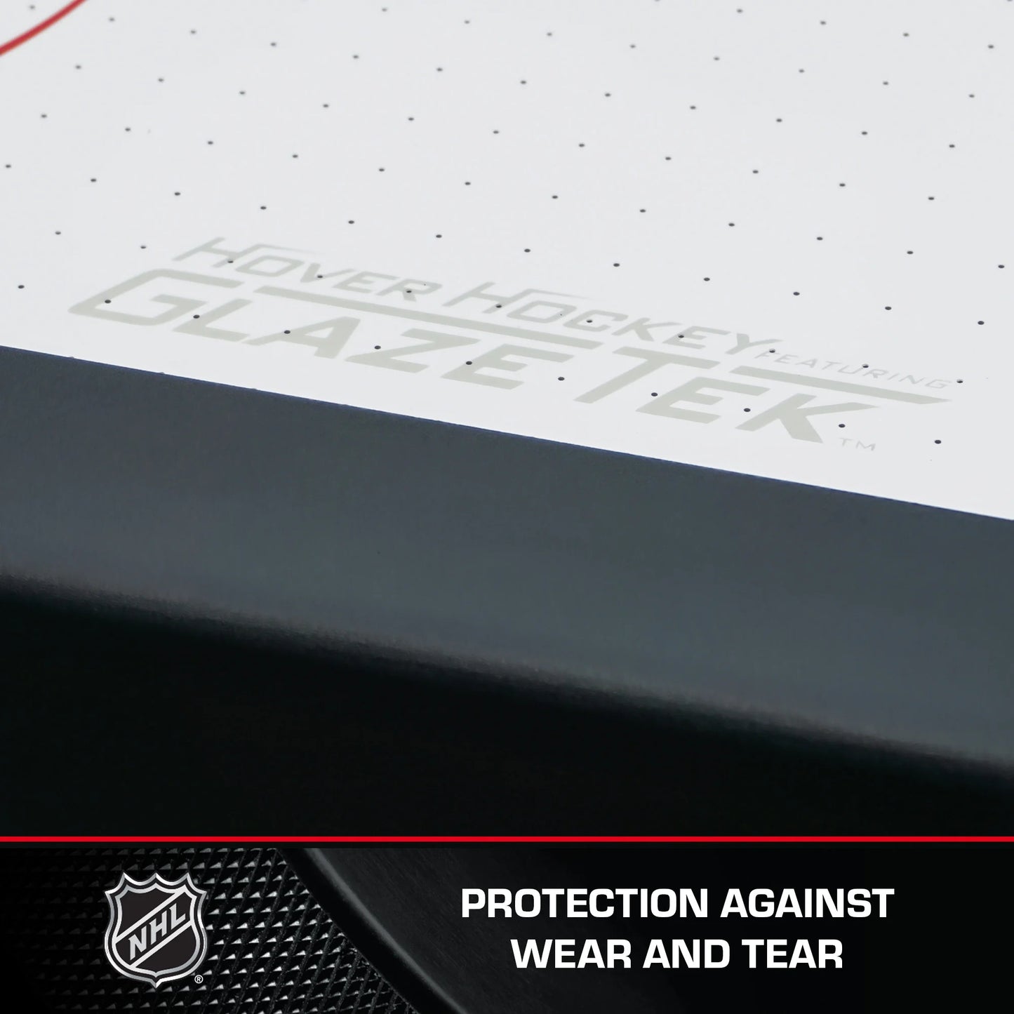 Power Play Pro 84" Indoor Air Hockey Table with Overhead Projection LED Scoring and Light-Up Power Corners