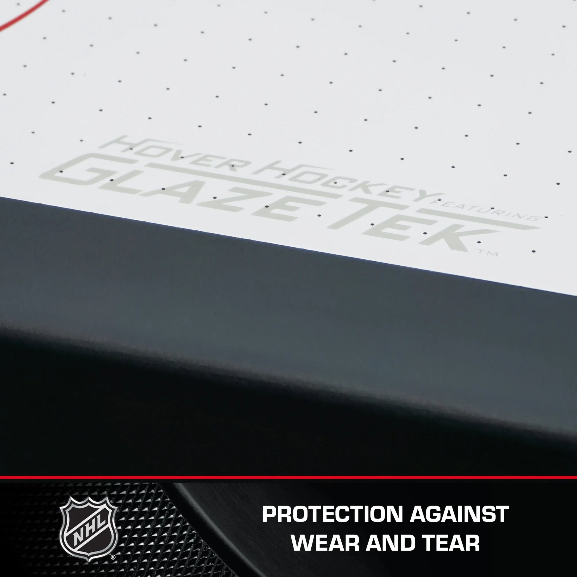 Power Play Pro 84" Indoor Air Hockey Table with Overhead Projection LED Scoring and Light-Up Power Corners