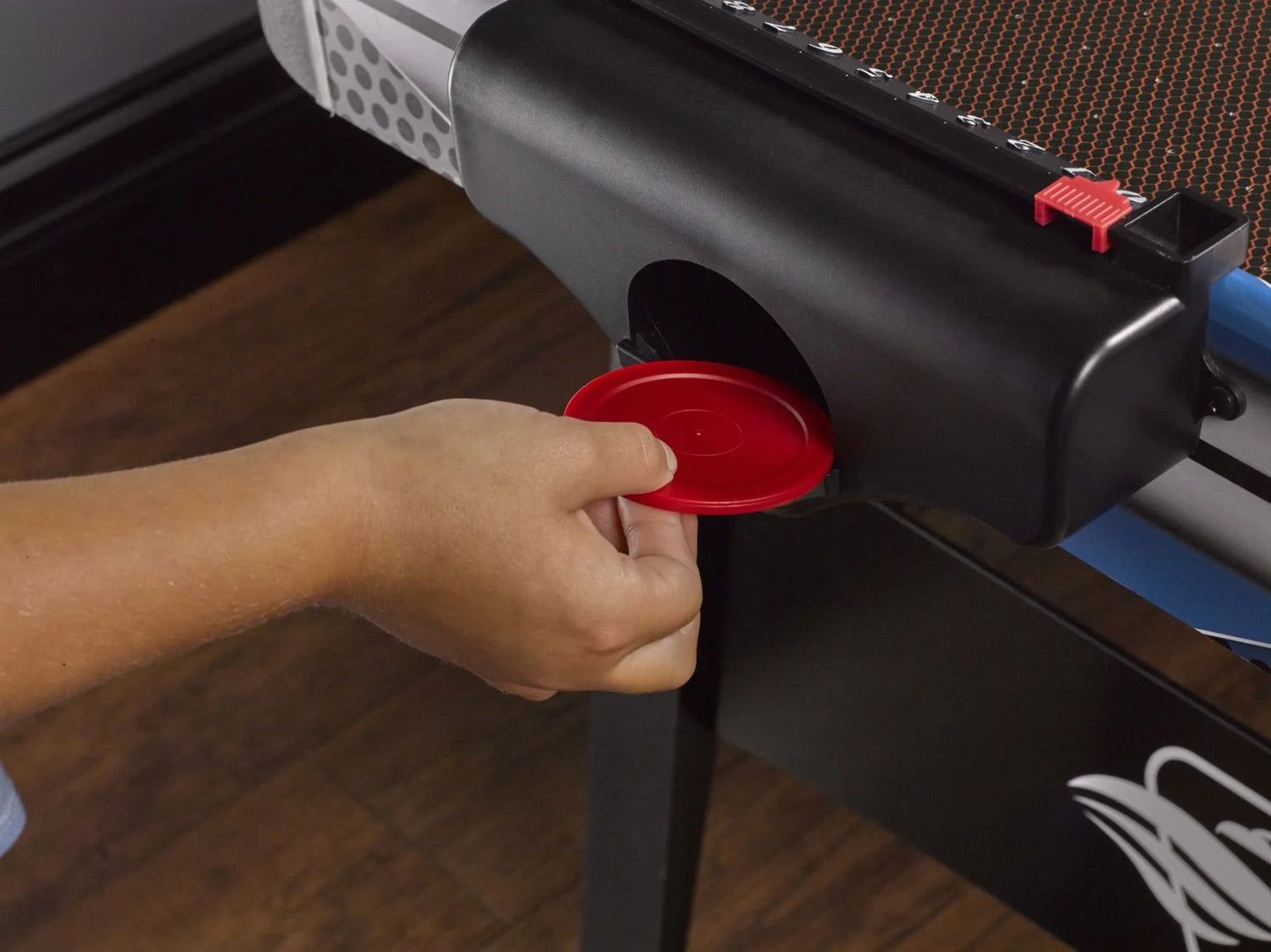 Air Hockey Table with Two Led Pushers and LED Puck, 54 In