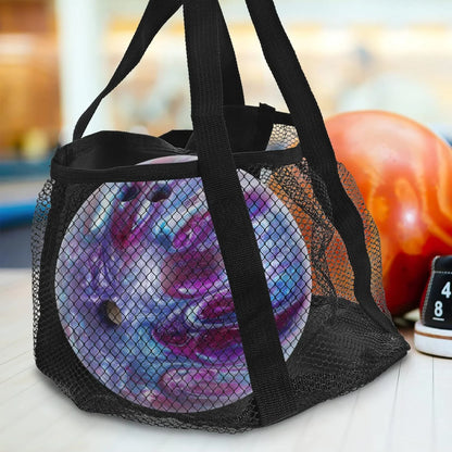 Bowling Tote Bag Outdoor Bowling Tote Outdoor Bowling Bag Large Bowling Bag Portable Bowling Ball Bag Mesh Sports Ball Bag