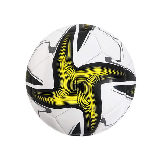 League Match Soccer Ball with Machine Stitched Panels Soft PVC Cover for Smooth Handling Football