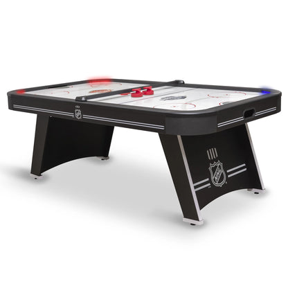 Power Play Pro 84" Indoor Air Hockey Table with Overhead Projection LED Scoring and Light-Up Power Corners