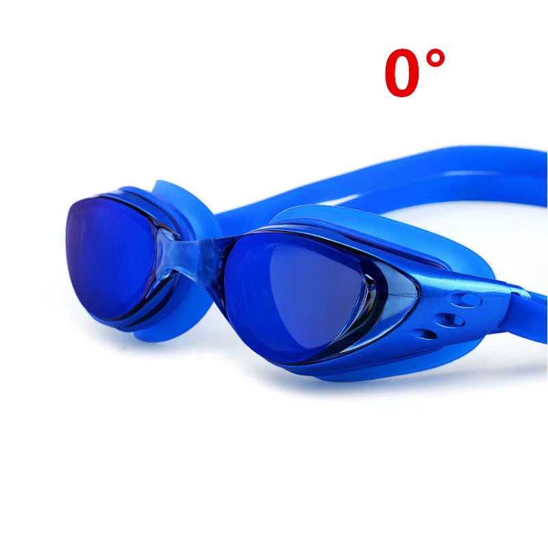 Adult Myopia Swimming Goggles Professional Pool Glasses Anti-Fog Large Field of Vision Kids Optical Waterproof Eyewear Diopter