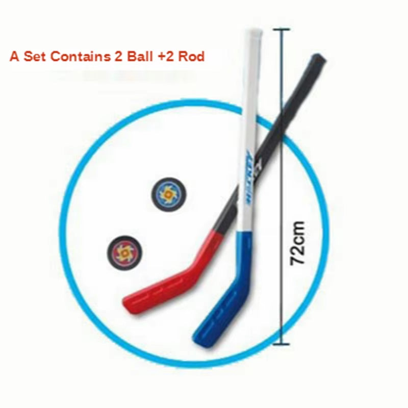 A Set Children'S Toy Pulley Ice Hockey 72CM Plastic Hockey Stick Children'S Outdoor Sports Toy Hockey Stick