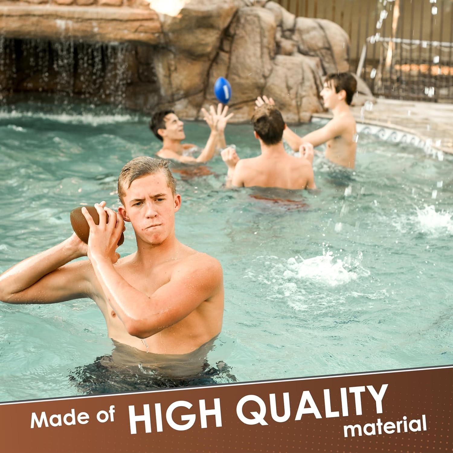 Foam Football - 7.25" Easy Grip Small Football for Kids - Kids Football Youth Size - Quality Soft Foam Toddler Footballs