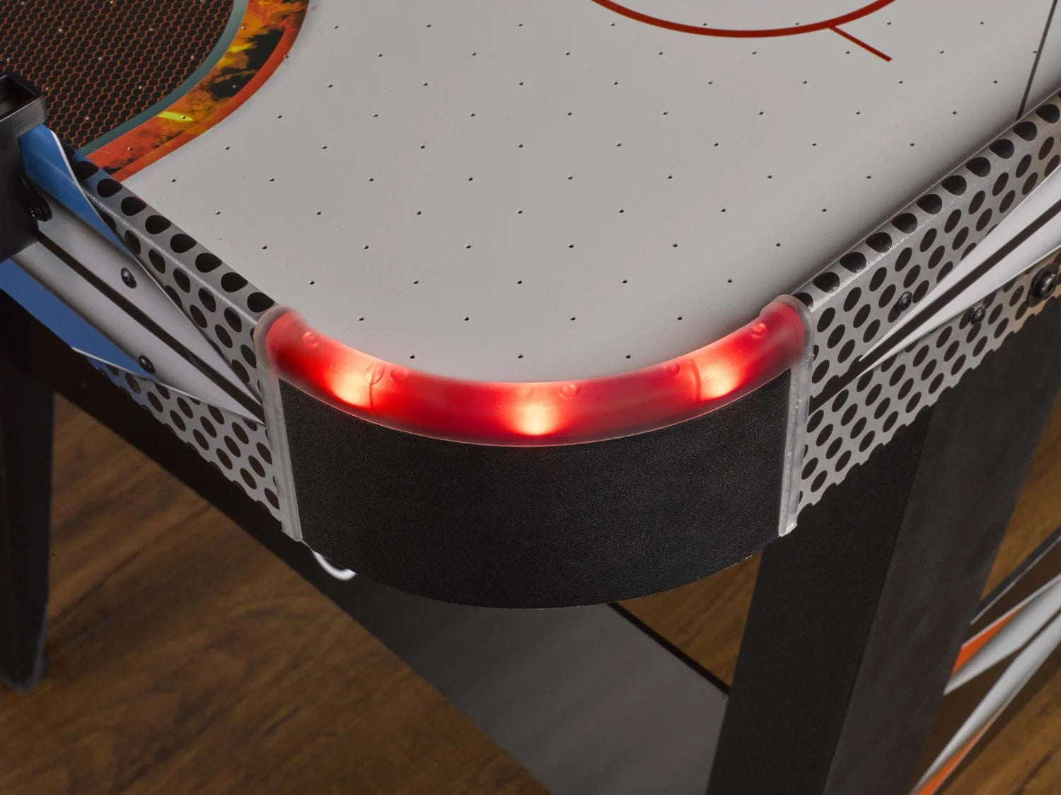Air Hockey Table with Two Led Pushers and LED Puck, 54 In