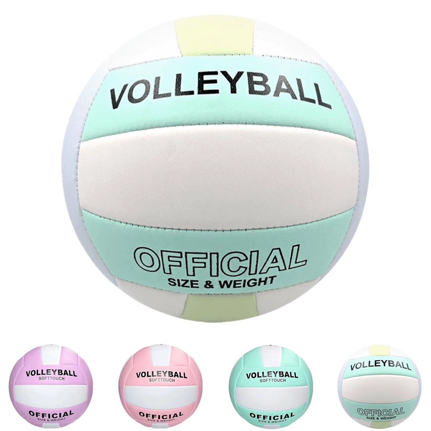 Volleyball, Super Soft Volleyball Beach Volleyball Official Size 5 for Outdoor, Indoor, Pool, Gym, Training Premium Volleyball Equipment Durability Stability Sports Ball
