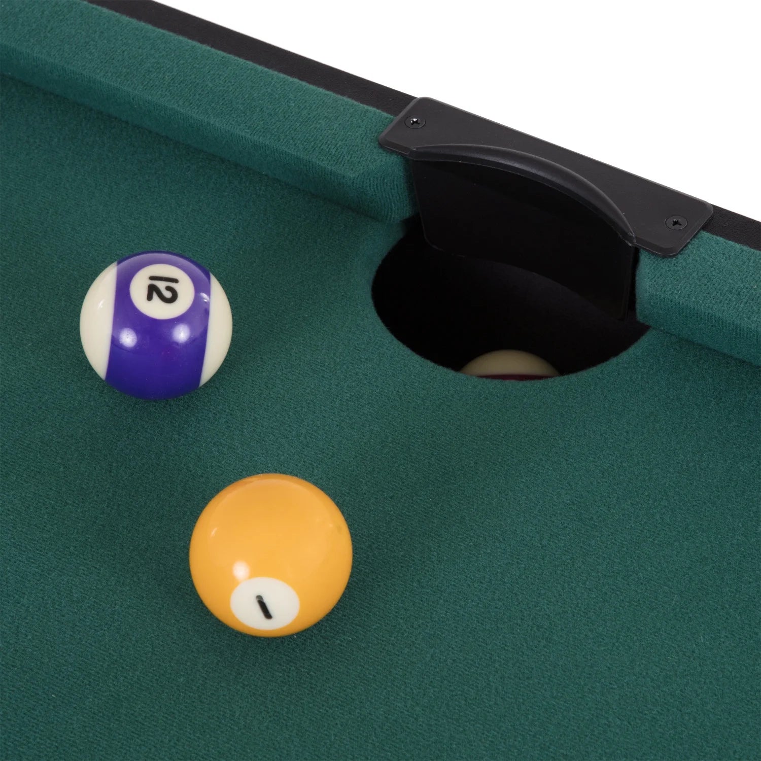 72" 4 in 1 Multi-Game Swivel Table with Air-Powered Hockey, Table Tennis, Billiards, and Launch Football