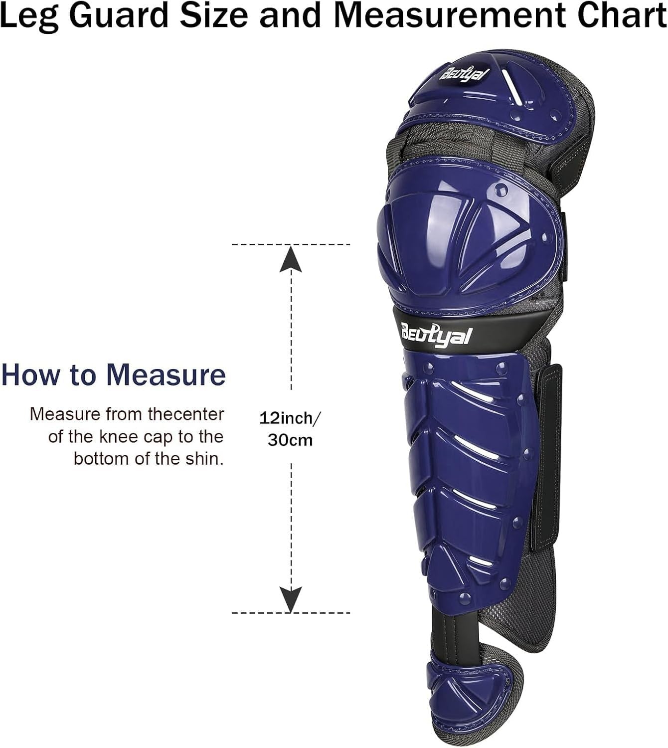 Baseball Catcher Leg Guards Youth Adult Polypropylene Shin Safety Equipment