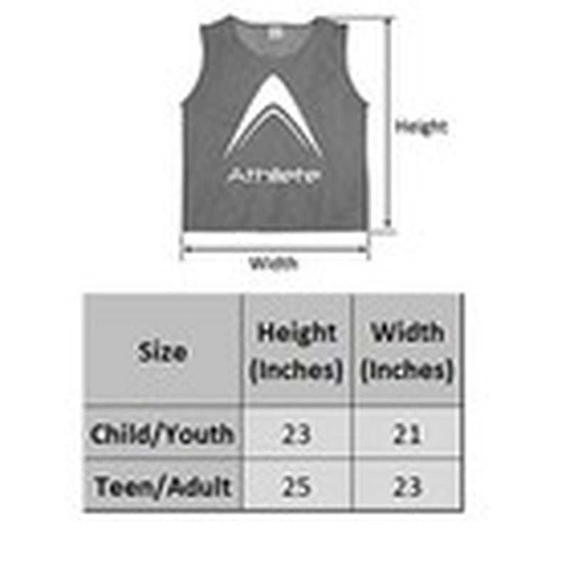 LITEMESH Pinnies Scrimmage Vests Team Practice Jersey for Teen & Adult (12 Je...