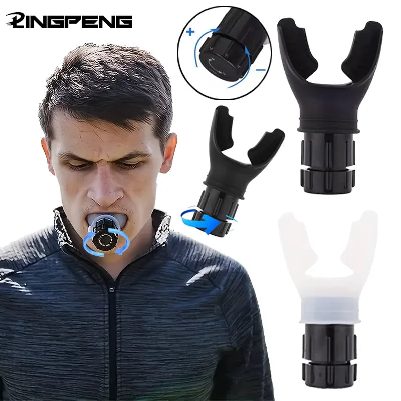 Portable Lung Capacity Abdominal Breathing Trainer with Adjustable Resistance Lmprove Your Lung Capacity and Sleep Quality