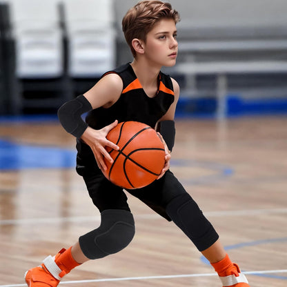 Volleyball Knee Pads and Volleyball Arm Pads Set for Kids Youth Volleyball Yoga