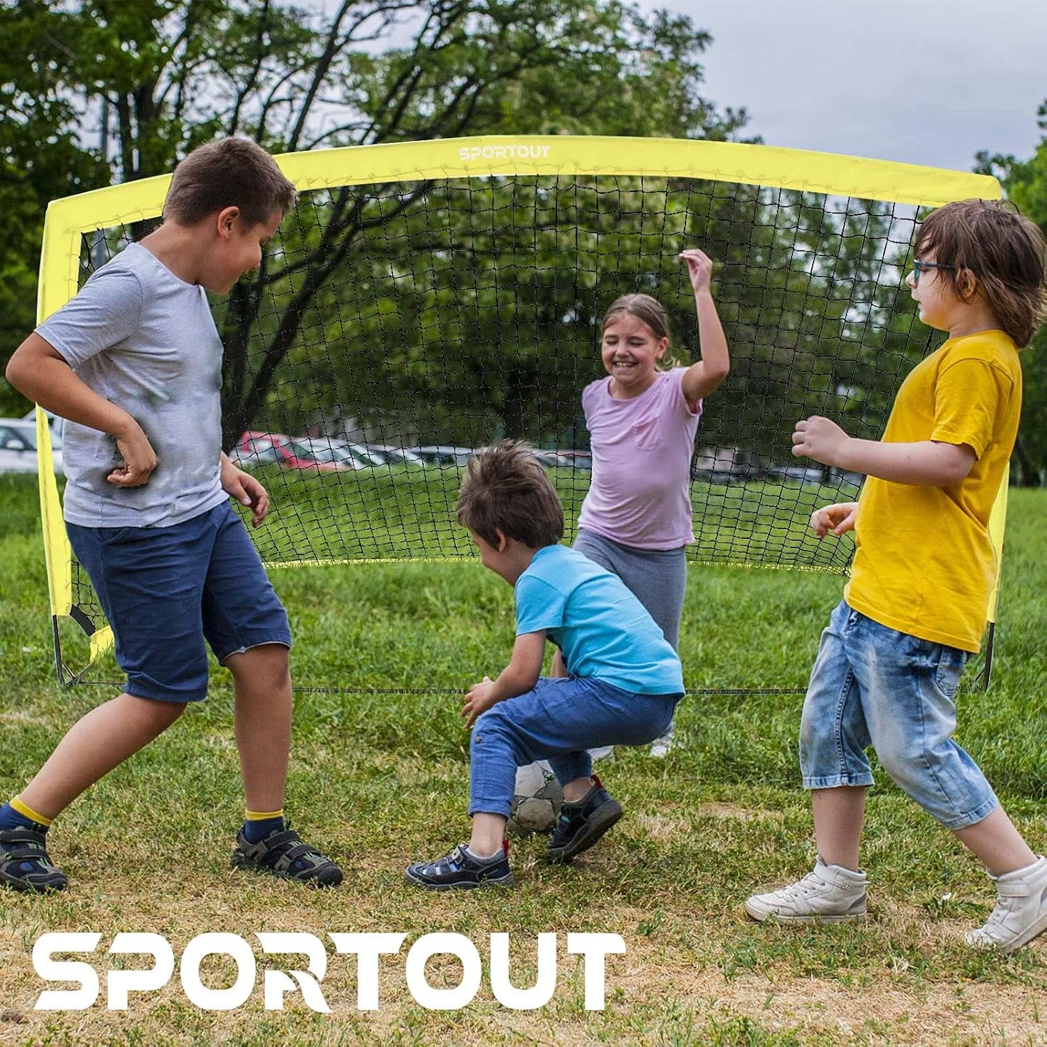 Portable Soccer Goal, Training Soccer Net for Backyard, Garden, Indoor, Outdoor, Training, Practice Goals (6'3"X 3'7")